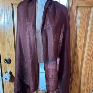 💚3/$25 Kirklands Rich Brown Pashmina